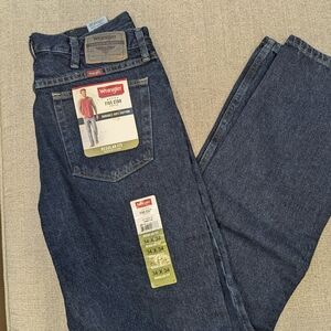 Wrangler 34x34 Men's Five Star Cotton Dark Wash Regular Fit Jeans